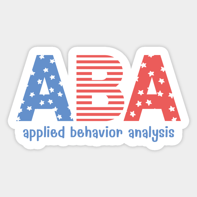 ABA 4th of July Patriotic Sticker by MadebyOTBB